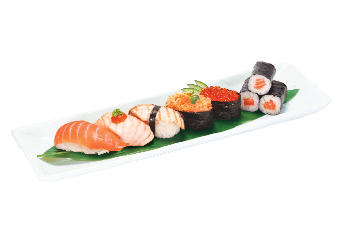 Sushi cá hồi tổng hợp